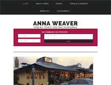 Tablet Screenshot of annaweaver-poet.com